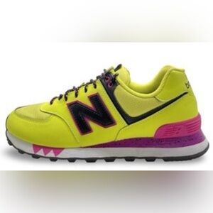 New Balance 574 Encap Walking Tennis Shoes Neon Colors Ladies Size 7. NWOT.
